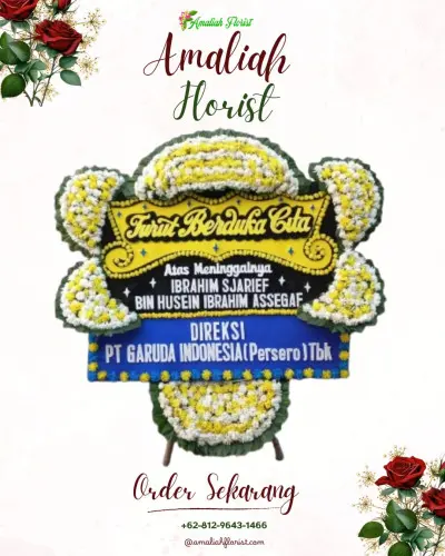 Papan Bunga Duka di Lebih