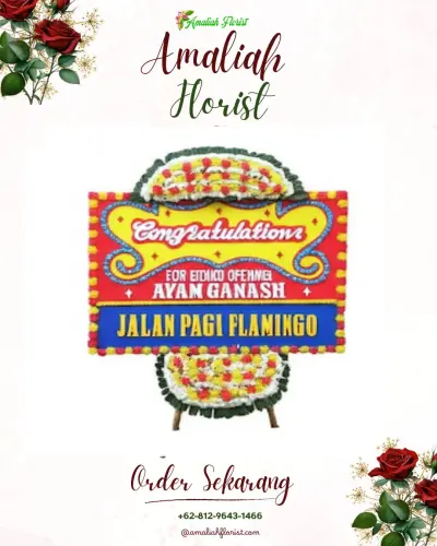 Bunga Papan Congratulation di Lebih